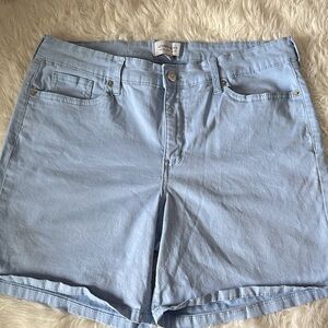 Crown & ivy Light Blue Jean Shorts